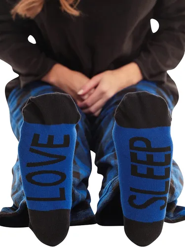 Vista 5 de Just Love - Conjunto de pijama ultrasuave para mujer, camisón, pantalón deportivo y calcetines a juego