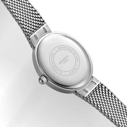 Vista 3 de BERNY Relojes dorados vintage para mujer, reloj de pulsera delicado para mujer