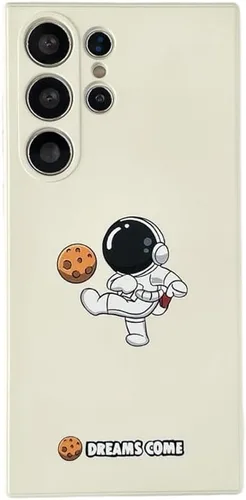 Vista 32 de Yonds Queen para Samsung Galaxy S21 Funda Linda, Cubierta de Parachoques Elegante con Diseño de Astronauta de Dibujos Animados, Espacio, Luna