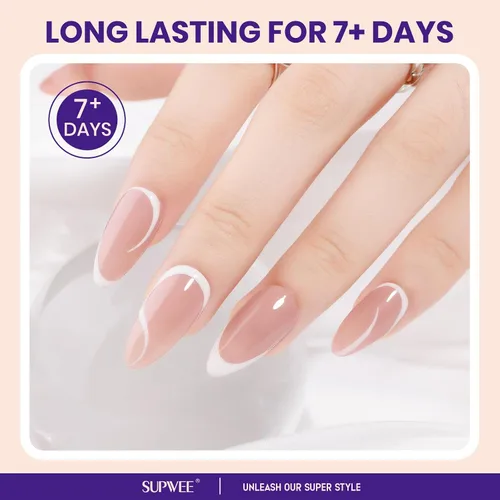 Vista 6 de Esmalte de uñas nude de secado rápido, 0.63 onzas líquidas, esmalte de uñas regular de secado rápido, esmalte de uñas de alto brillo para otoño
