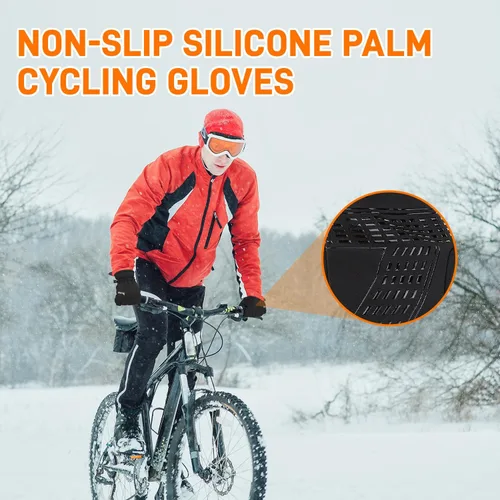 Vista 7 de ihuan Guantes de invierno para hombres y mujeres, impermeables, cálidos, guantes de nieve para clima frío, material térmico para esquí, snowboard
