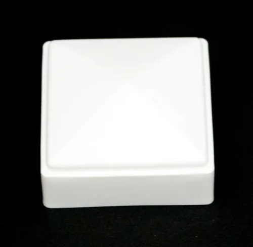 Vista 3 de JSP Manufacturing Tapas de plástico blancas de 2 x 2 para postes de metal, plástico, vinilo o madera, 2 x 2 postes (paquete de 1)