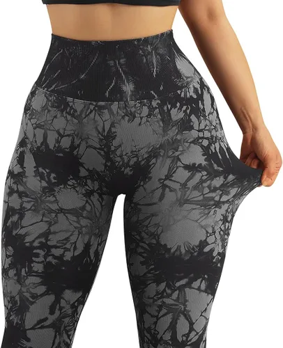 Vista 6 de Suuksess - Calzas para mujeres con levantamiento de glúteos sin costuras pantalones de entrenamiento de yoga con cintura alta