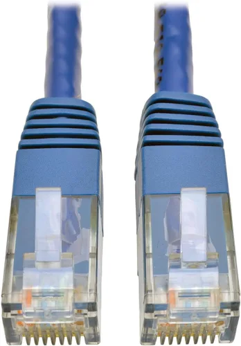 Vista 13 de Tripp Lite Cable de conexión moldeado Gigabit Cat6 Cat5e RJ45 M/M 550MHz Gris