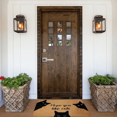 Vista 2 de Tapete duradero para puerta de entrada y exterior, tapete decorativo para patio, garaje, jardín, cocina, porche, regalo, 16 x 24 pulgadas