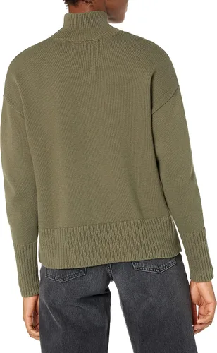 Vista 2 de GAP Suéter de cuello alto de algodón para mujer