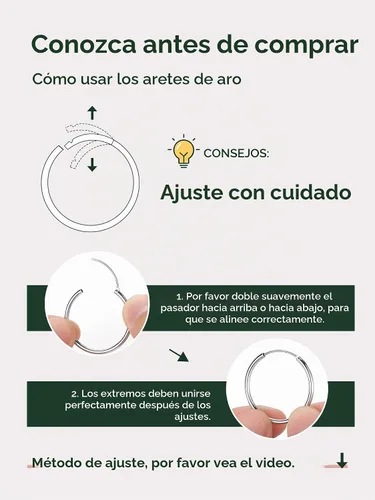 Vista 7 de ChicSilver Aretes de aro de plata de ley para mujer, aros de plata de ley 14k dorado