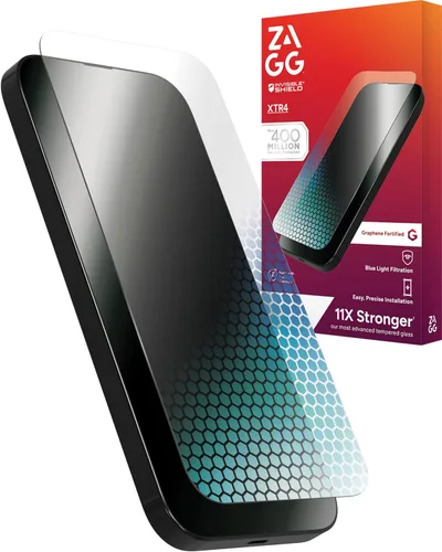 Vista 11 de ZAGG XTR para iPhone SE (3ª/2ª generación), 8, 7, 6s, 6, vidrio, protección D3O de borde a borde, filtro de luz azul, InvisibleShield, sensibilidad