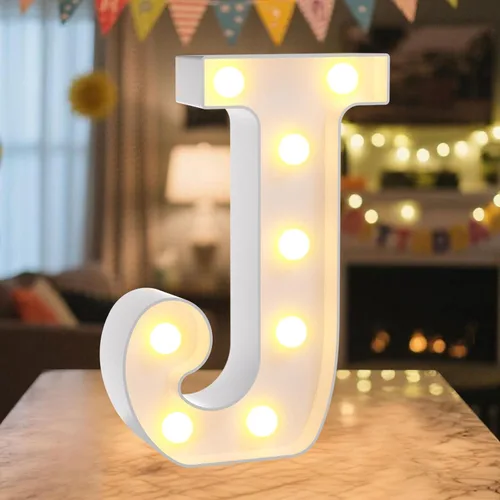 Vista 57 de Letrero LED de Marquee con Letras Iluminadas - Letras Iluminadas del Alfabeto para Cumpleaños, Graduación, Decoración de Pared y Mesa en Bares