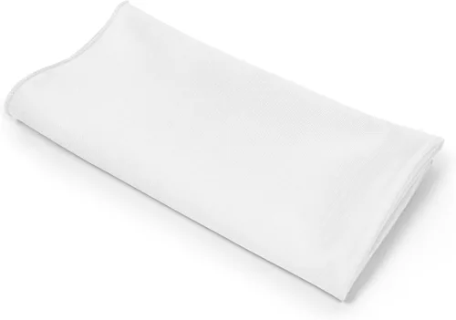 Vista 9 de Ultimate Textile -1 docena - Reversible Shantung Satin - Majestic - Servilletas de tela Majestic de 17 x 17 pulgadas, color blanco