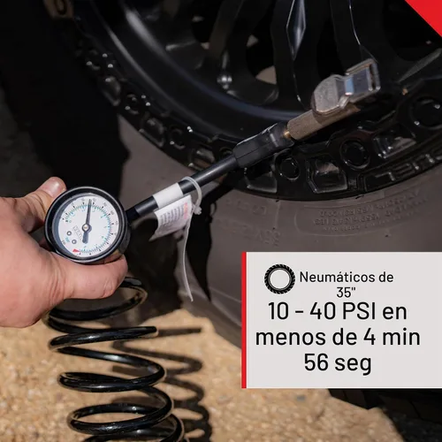 Vista 5 de VIAIR 400P EF Flujo Mejorado - 40143 Inflador de Neumáticos Compresor de Aire Portátil para Todo Terreno para Camiones y SUV Bomba de Aire
