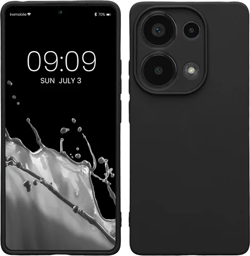 Vista 71 de kwmobile Funda compatible con Xiaomi Redmi Note 9S / 9 Pro / 9 Pro Max - Funda protectora de silicona TPU suave y delgada - Negro mate