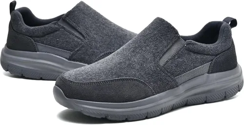 Vista 7 de Zuwoigo Zapatos casuales para caminar para hombre, cómodos mocasines para conducir, trabajo, tenis, barco, zapatos