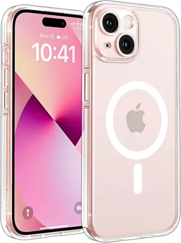 Vista 146 de TOCOL Funda para iPhone 11, compatible con Magsafe, protección completa de cámara, imanes integrados, protección contra caídas, funda translúcida