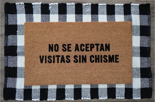 Vista 4 de Calloway Mills 110771729 No Se Aceptan Visitas sin Chisme Felpudo español 17" x 29