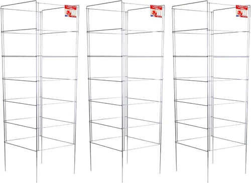 Vista 9 de Jaula de Vegetales Plegable Cuadrada Cedar Ridge – Soporte de Plantas de Alta Resistencia para Contenedores y Jardines de Espacios Pequeños – Ideal