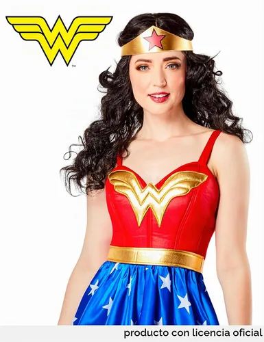 Vista 2 de Rubies DC Comics: Wonder Woman Costume Dress for Adults