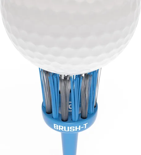 Vista 4 de BRUSH-T Premium Plastic Golf Tees, Unbreakable Innovative Design, Consistent Height, Perfect Golf Gift for Men and Women. Golfing Tees, Works with