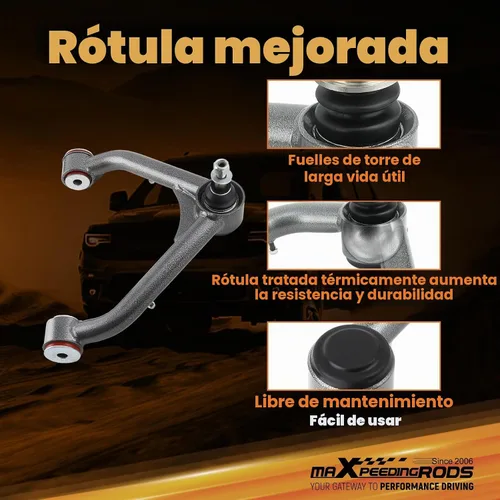 Vista 4 de maXpeedingrods Brazo de control superior elevado de 2-4 pulgadas para Chevy Silverado/GMC Sierra 1500 1999-2006