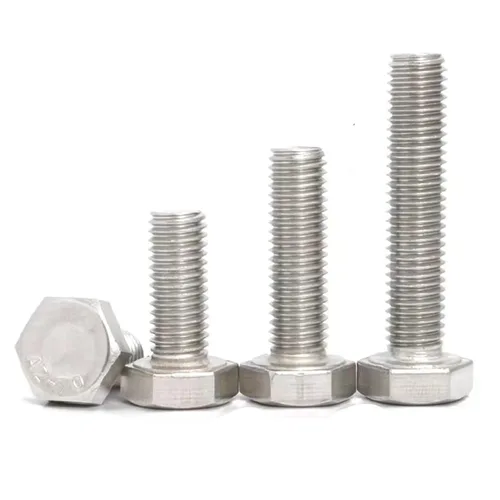 Vista 7 de Perno hexagonal M3-0.020 x 0.315 in, tornillos de cabeza hexagonal A2-70 (304) acero inoxidable, DIN933, pernos de grifo hexagonales totalmente