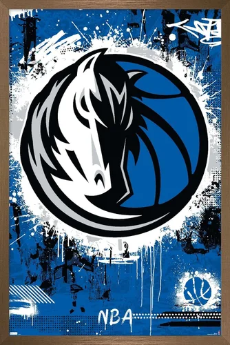 Vista 15 de Trends International NBA Dallas Mavericks - Póster de pared con logotipo Maximalist 23