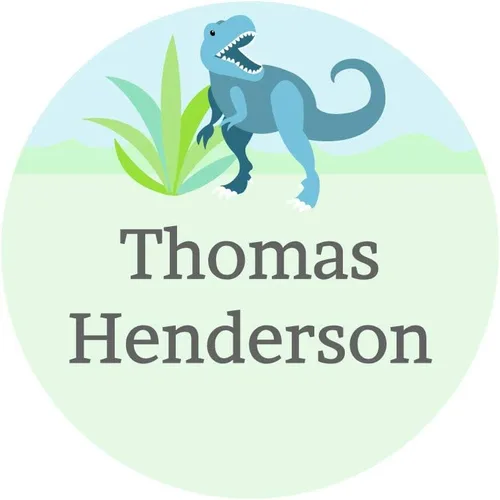 Vista 21 de Name Bubbles - Etiquetas circulares personalizadas para ropa infantil (80 etiquetas) - Calcomanías impermeables con nombre personalizadas