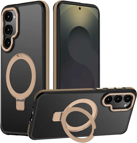 Vista 69 de Funda para Samsung Galaxy S24 Plus, soporte de anillo magnético ajustable [compatible con Magsafe], [protección a prueba de golpes de grado militar]