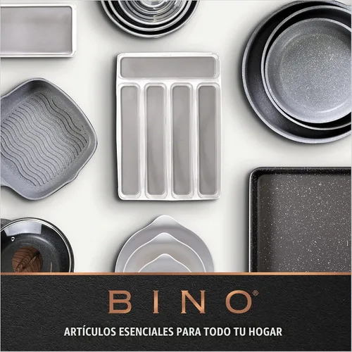 Vista 9 de BINO Contenedores de almacenamiento de plástico, grandes, paquete de 2 de The Lucid Collection, contenedores multiusos, asas integradas, libres