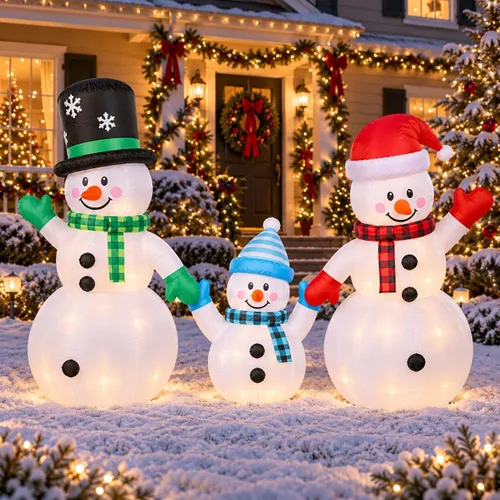 Vista 11 de Inflables navideños para decoración al aire libre, globo de nieve 2-Multi