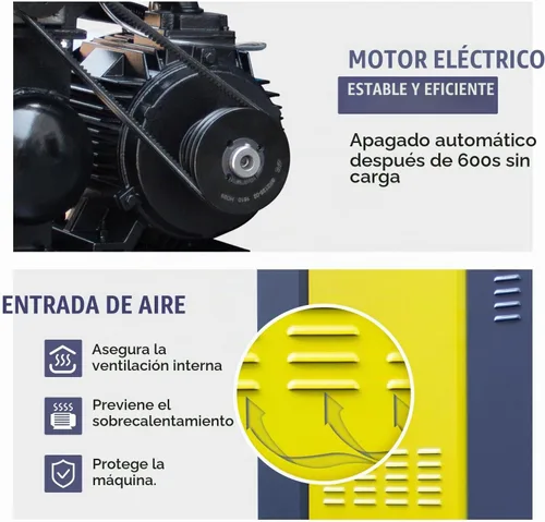 Vista 5 de compresor rotatorio 208-230V 3Ph 81CFM 125psi del tornillo de 15KW