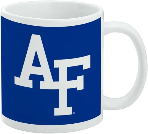 Vista 304 de Taza de cerámica con el logotipo principal de la Universidad Rider, taza de regalo novedosa para café, té y bebidas calientes, 11oz, blanca