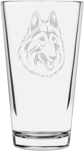 Vista 64 de Podenco Canario - Vaso de pinta de 16 onzas con temática de perro personalizado