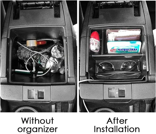 Vista 6 de RESTBONE Bandeja organizadora de consola central compatible con Jeep Wrangler JK y JKU 2011, 2012, 2013, 2014, 2015, 2016, 2017, 2018, accesorios