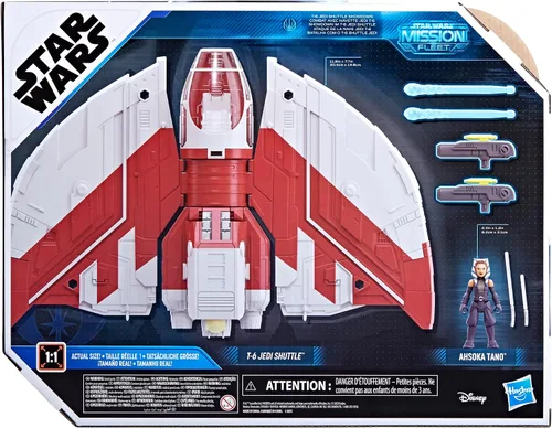 Vista 13 de STAR WARS Mission Fleet T-6 Jedi Shuttle, juego de figuras de acción Ahsoka a escala de 2.5 pulgadas, barcos, juguetes para niños y niñas de 4 años