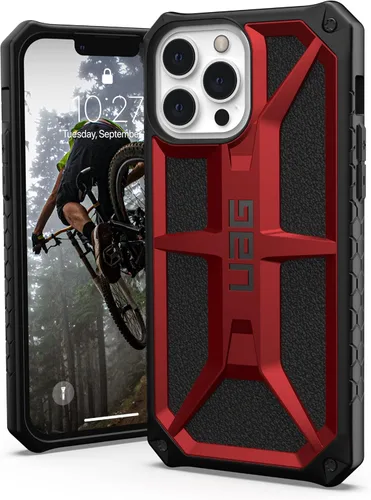 Vista 8 de URBAN ARMOR GEAR UAG - Funda diseñada para iPhone 13 Pro Max, de fibra de carbono, resistente, ligera, delgada, a prueba de golpes, funda protectora
