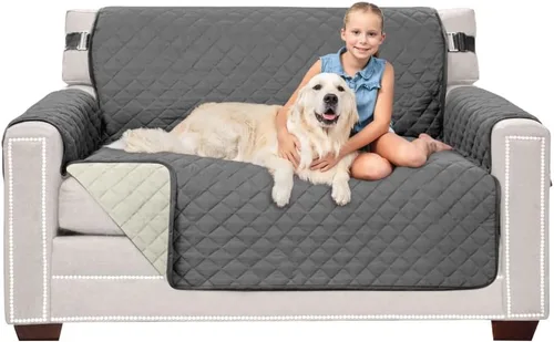 Vista 77 de Sofa Shield - Funda para sofá Loveseat con correa patentada, protector de cojín, funda reversible diseñada en EE. UU. resistente a manchas