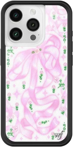 Vista 50 de Wildflower - Fundas compatibles con Apple iPhone 15 Pro Protector de goma negro, certificado de prueba de caída de 4 pies, propiedad de mujeres