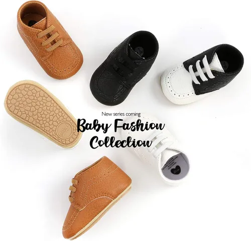 Vista 3 de HULYKA Zapatos de lona antideslizantes para bebés y niñas con suela de goma antideslizante zapatos para cuna para recién nacidos y recién nacidos