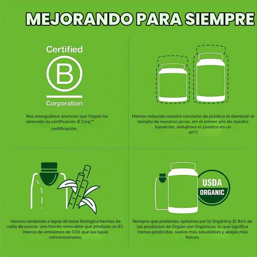 Vista 6 de Orgain Proteína vegana orgánica en polvo, mantequilla de maní de chocolate (0.81 onzas de proteína) y vainilla (0.81 onzas de proteína), a base
