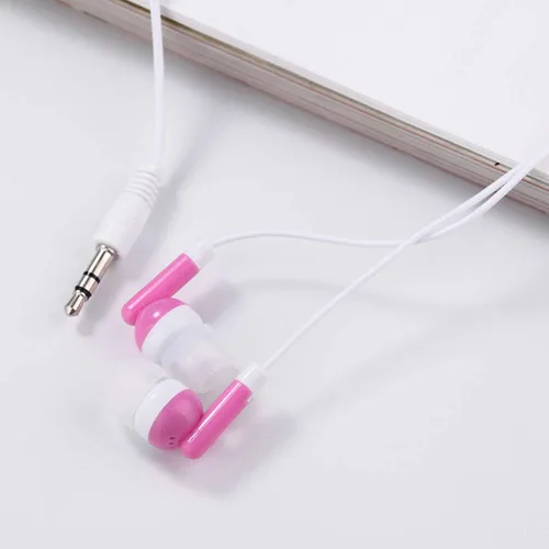 Vista 6 de CN-Outlet Auriculares al por mayor para niños a granel 100 unidades multicolor empaquetados individualmente auriculares desechables perfectos