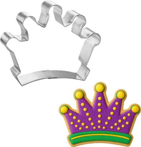 Vista 2 de Foose Crown - Cortador de galletas de acero estañado, 3.75 pulgadas, molde para galletas de corona