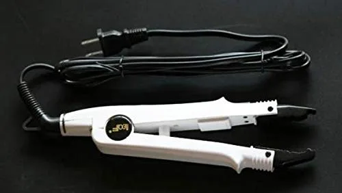 Vista 4 de JR611-White-A Set" - Herramienta de termostato de extensión de cabello de fusión PTC sin rastro, alicates de calefacción, conector de hierro