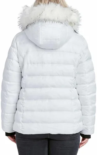 Vista 6 de Nautica Chaqueta acolchada de peso medio con capucha y ribete de piel sintética para mujer