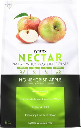Vista 6 de Syntrax Nutrition Nectar, polvo aislado de proteína de suero 100%, sabor refrescante de frutas, enfriador caribeño, 2 libras