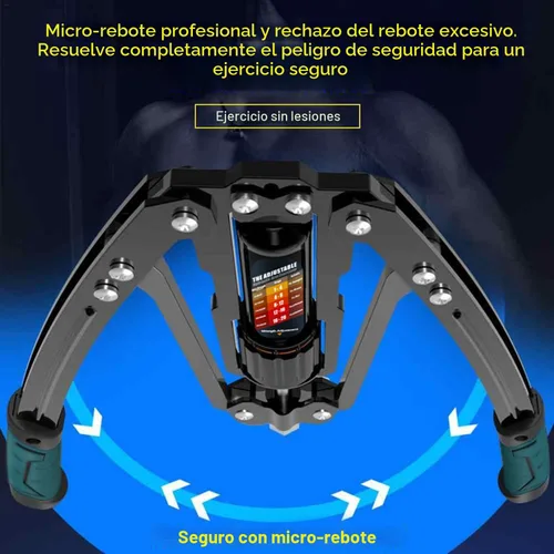 Vista 5 de EAST MOUNT - Ejercitador de brazo giratorio ajustable de 10 a 199 kg de potencia hidráulica, expansor de pecho para casa, equipo de entrenamiento