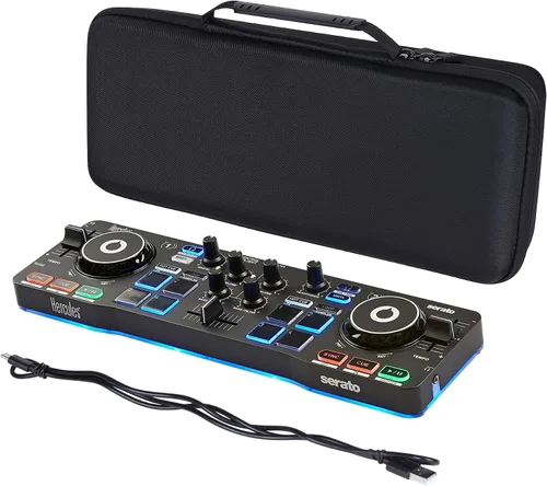Vista 2 de co2CREA Estuche de viaje duro de repuesto para Hercules DJ DJControl Starlight Pocket DJ Controller