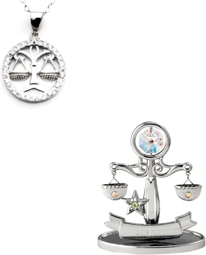 Vista 44 de CRYSTOCRAFT Regalo de sagitario, adorno de constelación con cristal austriaco, adorno de cristal de signo del zodiaco, colección de decoración