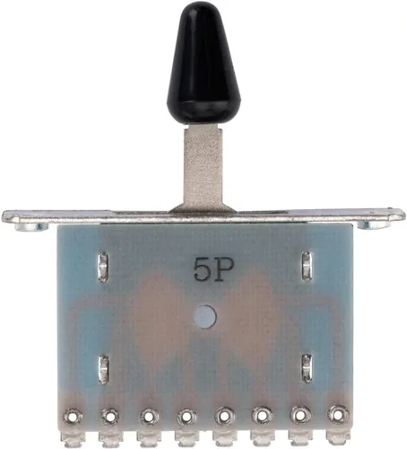 Vista 3 de Interruptor de palanca selector de recogida de 5 vías Alpha para guitarra eléctrica estilo Strat de importación