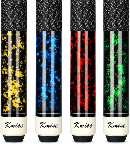 Vista 11 de Kmise 4-Piece 58 Inch FAS Canadian Maple Pool Cue Set, 18 19 20 21 oz 1 set