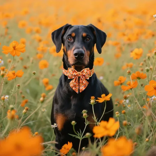 Vista 4 de Unique style paws - Collar de perro de estilo único con corbatín Otoño Halloween Collar de cachorro con abeja y margarita para perros pequeños